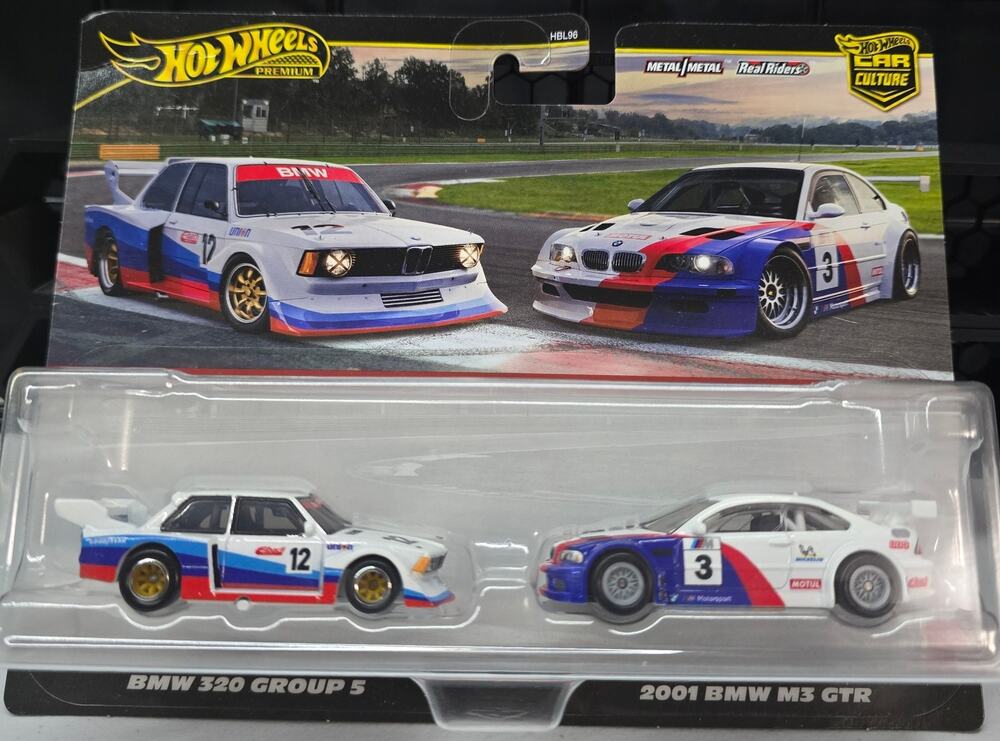 Hot Wheels BMW 320 Group 5 & 2001 BMW M3 GTR Car Culture Circuit Legends 2 Pack